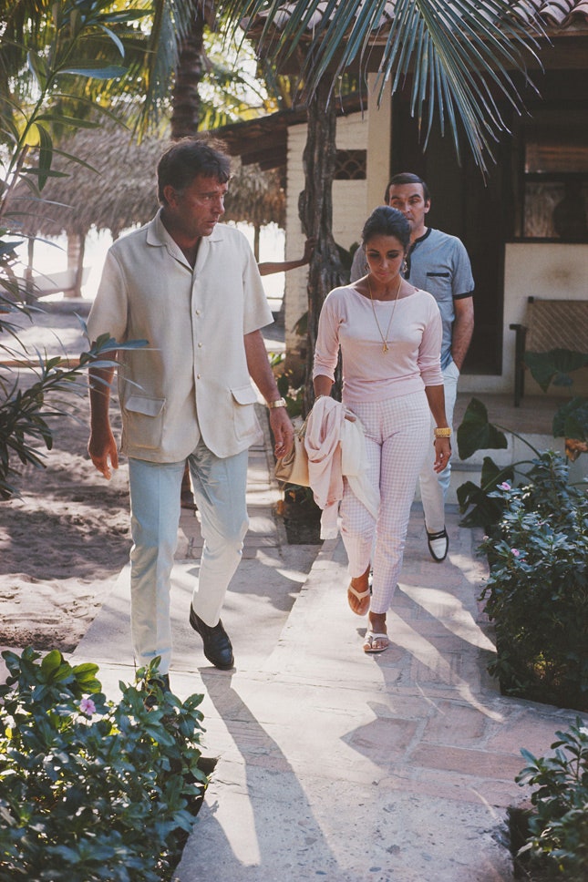 Ричард Бертон и Элизабет Тейлор в ПуэртоВальярте Мексика 12 января 1964 года