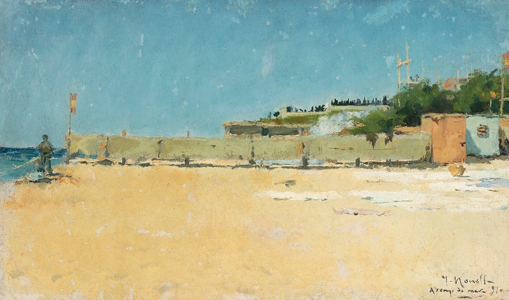 Исидре Нонель «Пляж Аренис» 1891