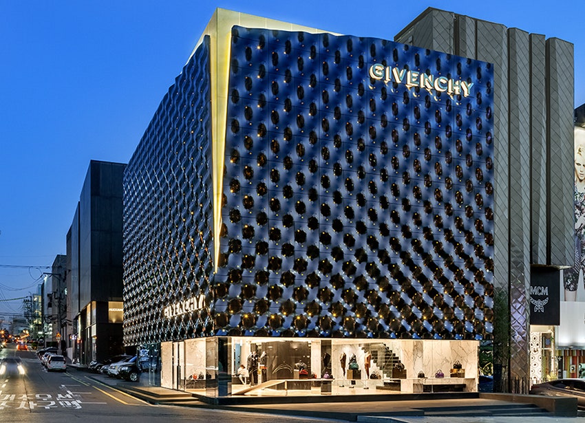 Бутик Givenchy в Сеуле по проекту Piuarch