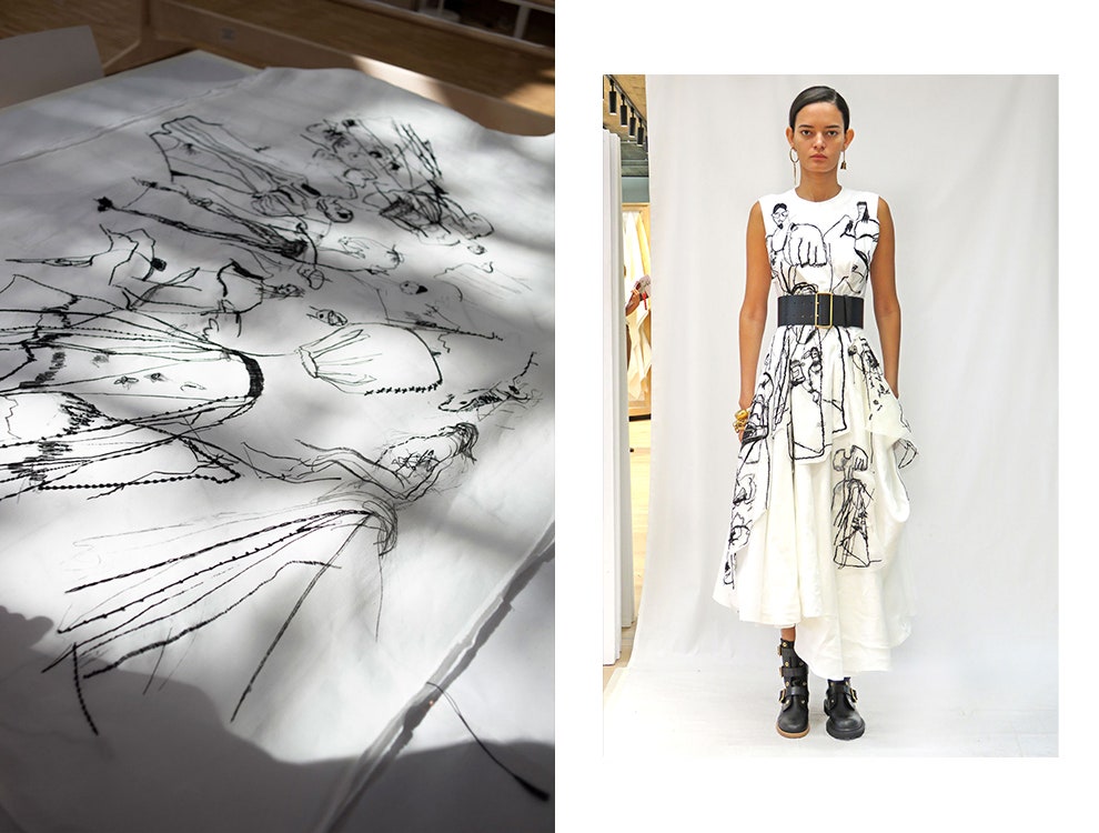 Как вся команда Alexander McQueen работала над одним платьем