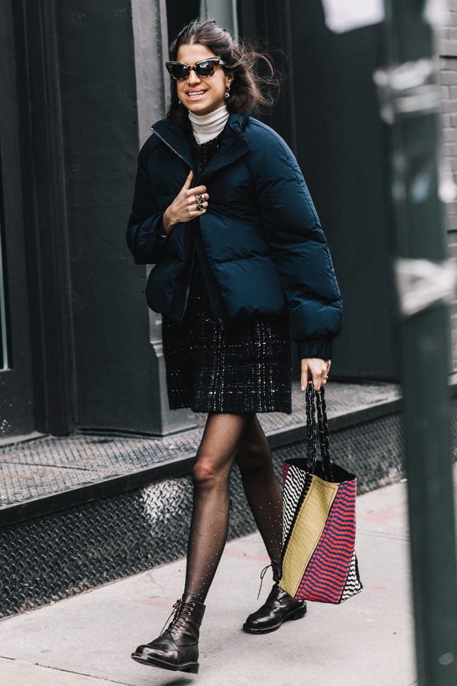 Леандра Медин на Неделе моды в НьюЙорке февраль 2019