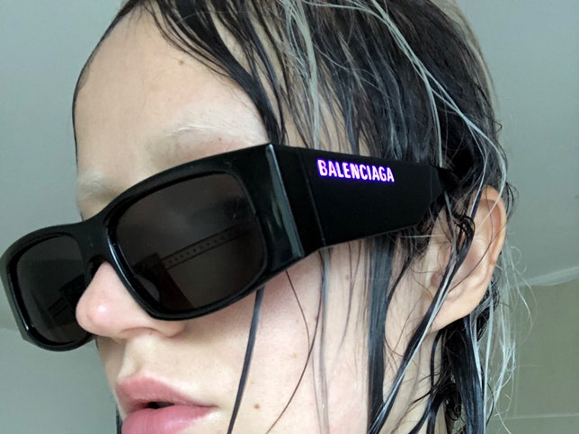 balenciaga led glasses