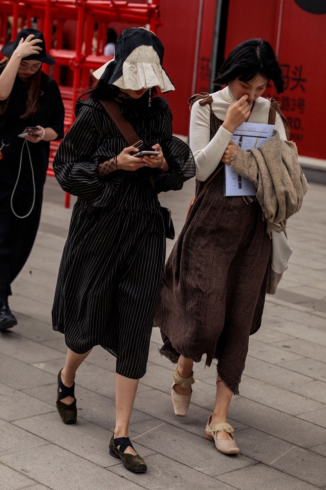 Streetstyle на Неделе моды в Шанхае
