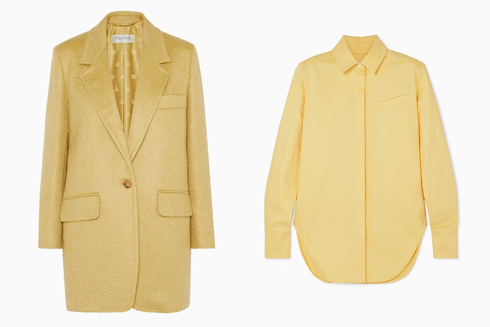 Блейзер Max Mara 650 netaporter.com рубашка Aleksandre Akhalkatsishvili 216 netaporter.com