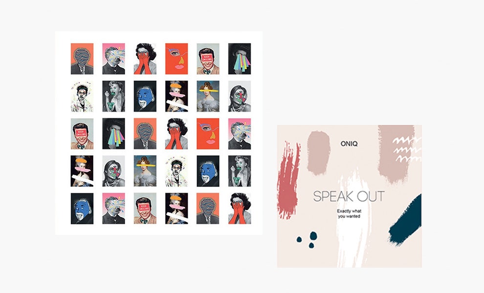 Наборы слайдеров для ногтей ON IQ с портретами Look 3 и с надписями Speak Out 3 450 рублей каждый shop.oniq.ru
