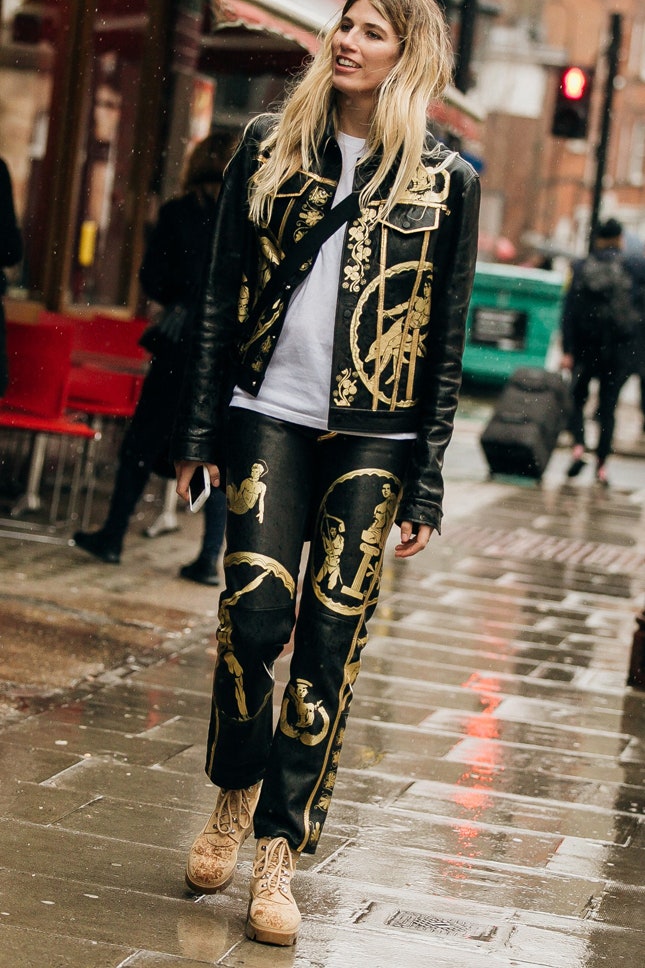 Вероника Хейлбрюннер на Неделе моды в Лондоне февраль 2019