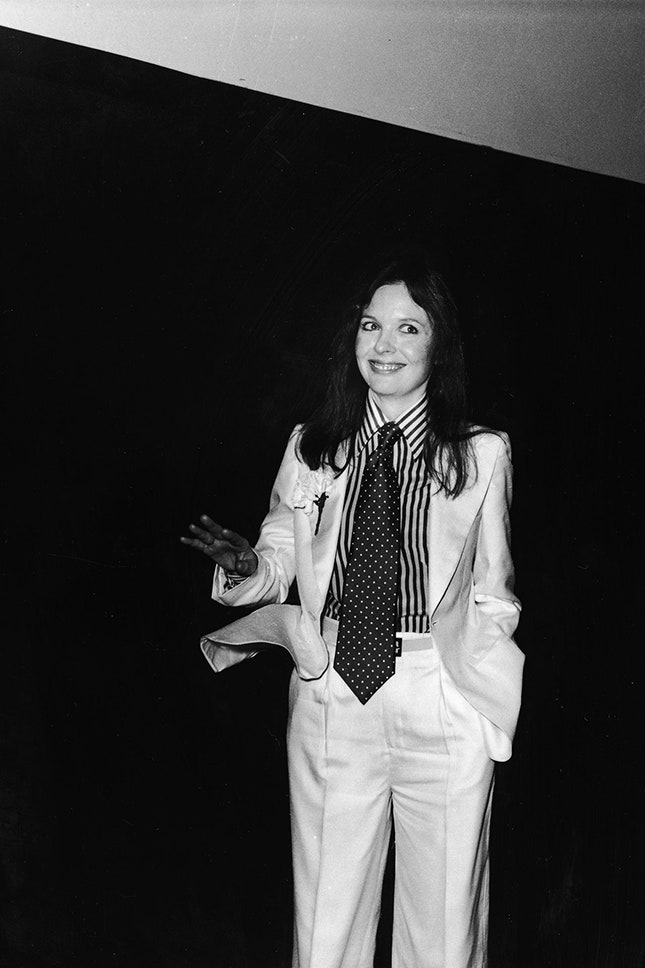 Дайан Китон на церемонии вручения премии «Оскар» в ЛосАнджелесе 1976