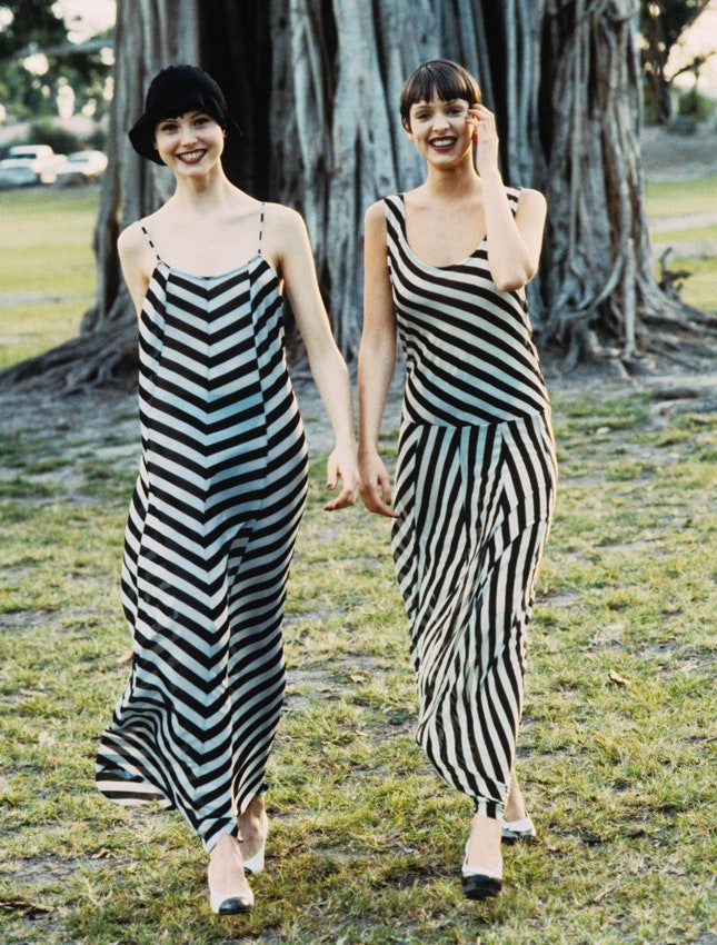 Жанин Гиддингс и Патрисия Хартманн в Comme des Garçons by Rei Kawakubo. Фото Артур Элгорт Vogue 1993