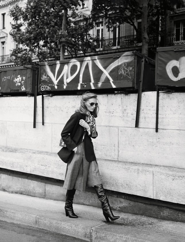 Жакет и кюлоты блузка сапоги очки платок сумка все Celine by Hedi Slimane