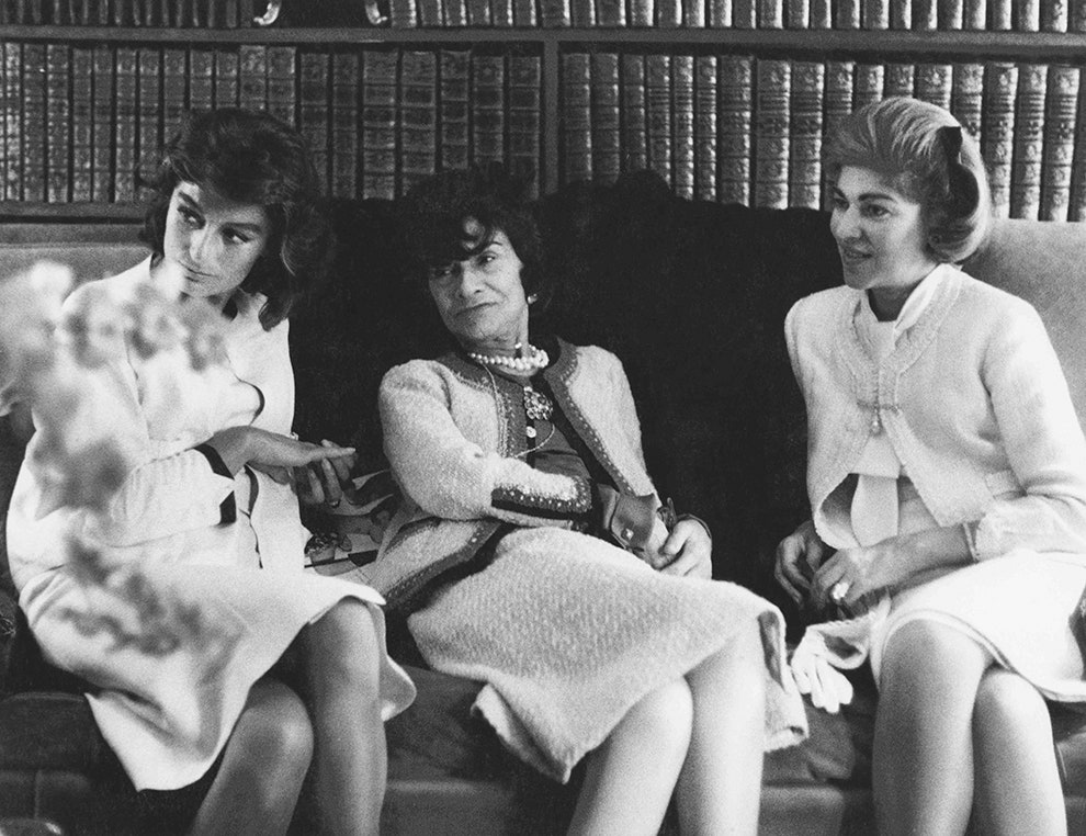 Анук Эме Коко Шанель и МариЭлен де Ротшильд 1960