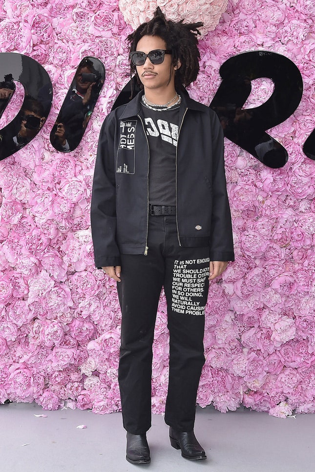 На показе Dior Men в Париже 2018