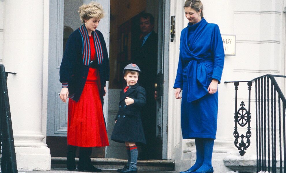 Принцесса Диана и принц Уильям 1987