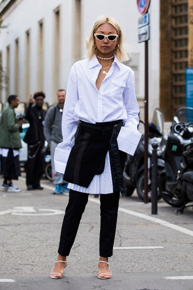 Ванесса Хонг на Неделе моды в Париже 2018