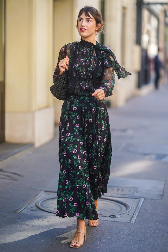 Жанна Дамас на Неделе высокой моды в Париже июль 2019