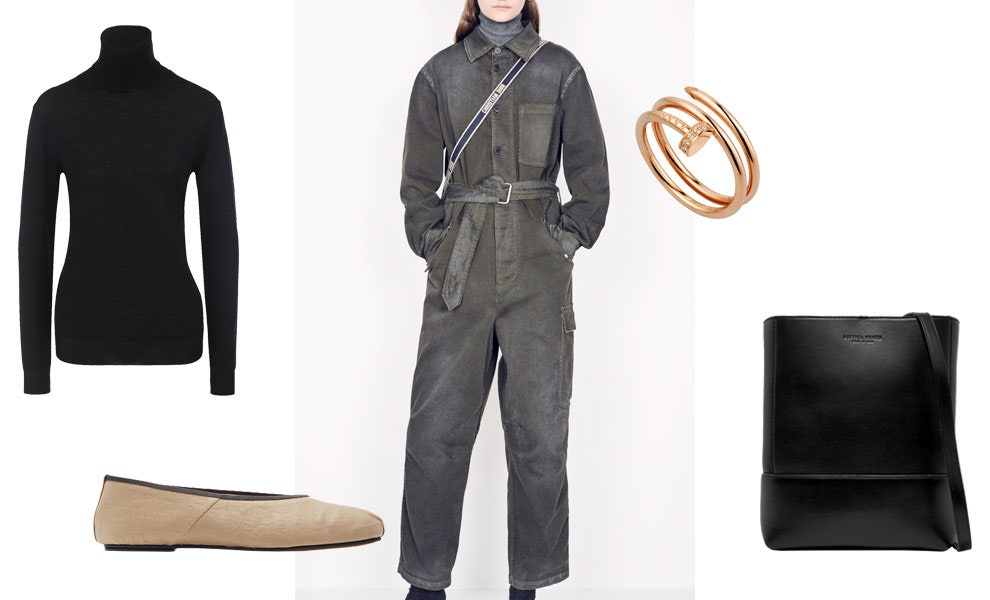 Балетки The Row 40804 рубля therow.com водолазка Stella McCartney 42750 рублей tsum.ru сумка Bottega Veneta 93495...