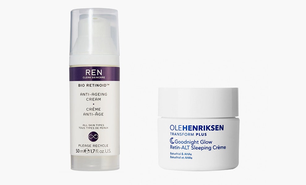 REN BioRetinoid Anti Ageing Cream 45 renskincare.com Ole Henriksen Goodnight Glow RetinALT 55 olehenriksen.com
