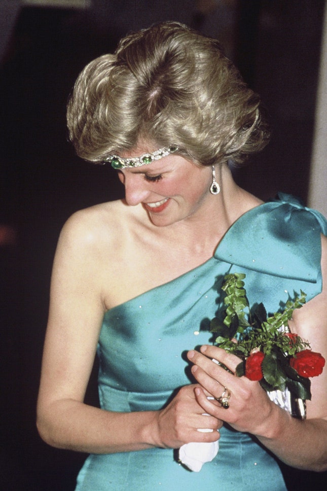 Принцесса Диана на приеме в Мельбурне 1985