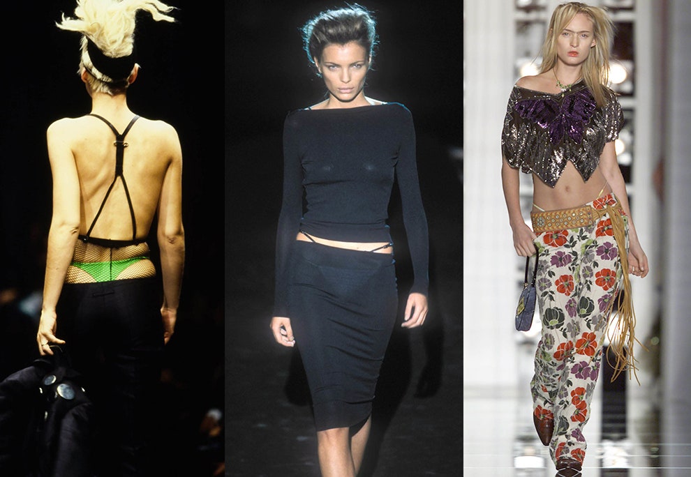 Jean Paul Gaultier весналето 1997 Gucci весналето 1998 Christian Dior осеньзима 2001
