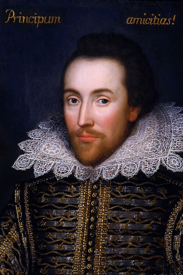 Предполагаемый портрет Шекспира. Неизвестный автор. 1612