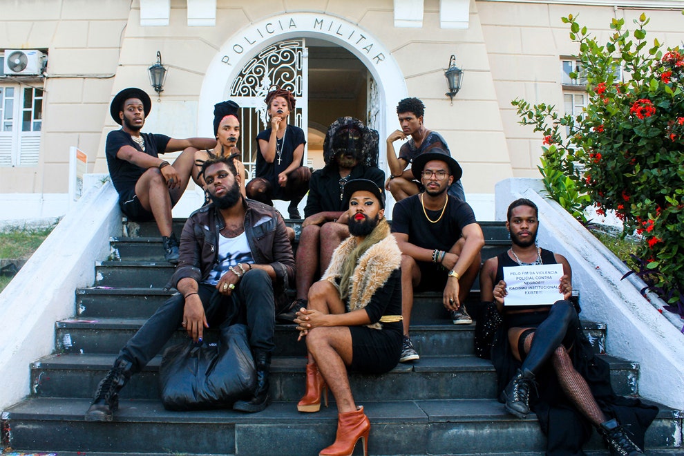 Члены квирколлектива AfroBapho. Фото Gabriel Oliveira