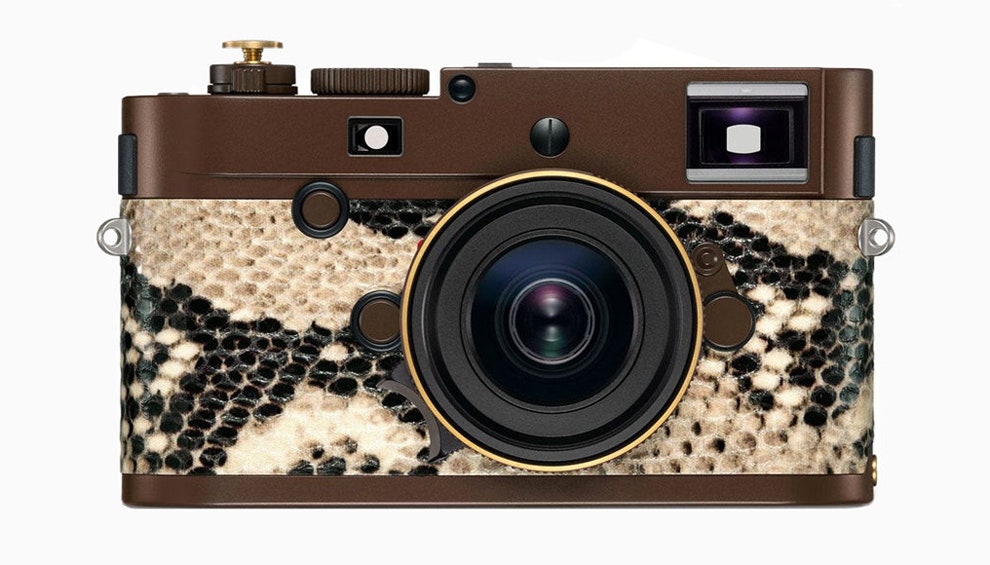 Leica и Ленни Кравиц фото камеры с отделкой под кожу питона