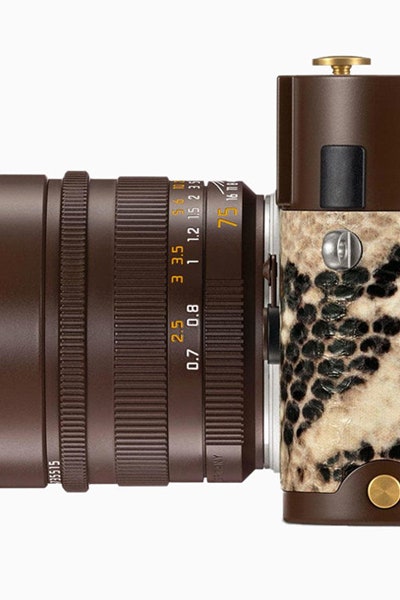 Leica и Ленни Кравиц фото камеры с отделкой под кожу питона