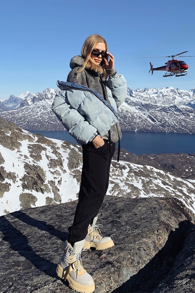 Елена Перминова фото на каникулах в Гренландии