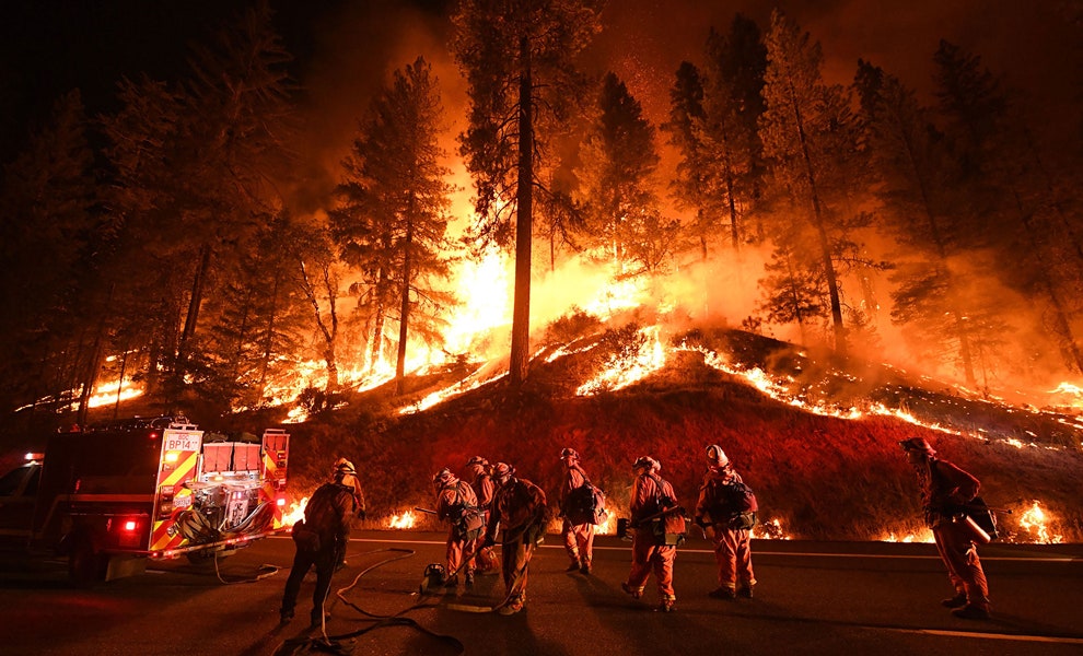 Лесной пожар в Калифорнии 2018