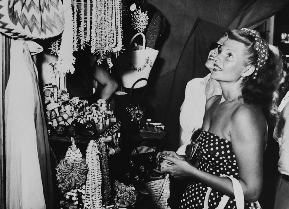 Рита Хейворт на Капри 1950