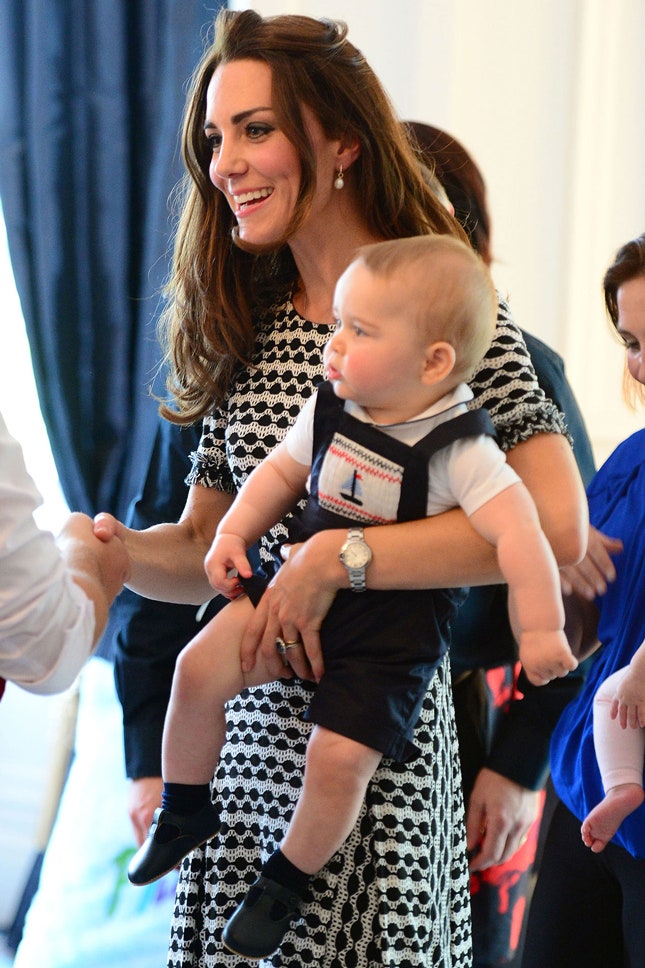 Кейт Миддлтон с принцем Джорджем в Новой Зеландии 2014