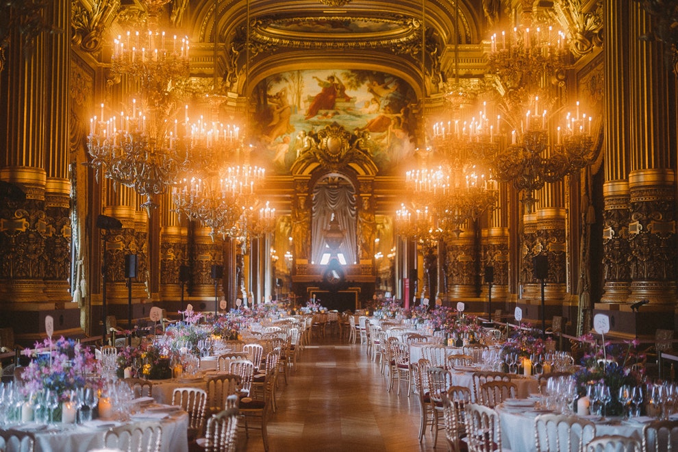 Фото звезд на вечере в честь 350летия Опера Гарнье в Париже