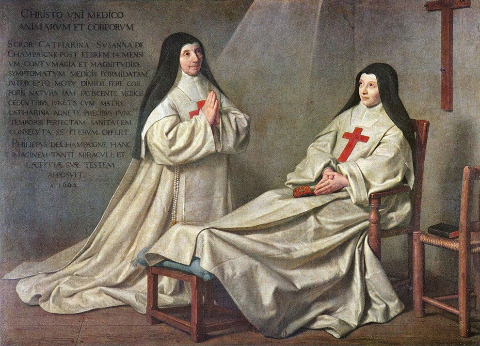 Филипп де Шампань. «Две монахини»  1662. Из собрания Лувра