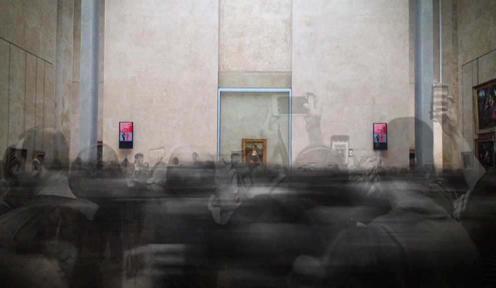 Визуализация к выставке Mona Lisa Beyond the Glass