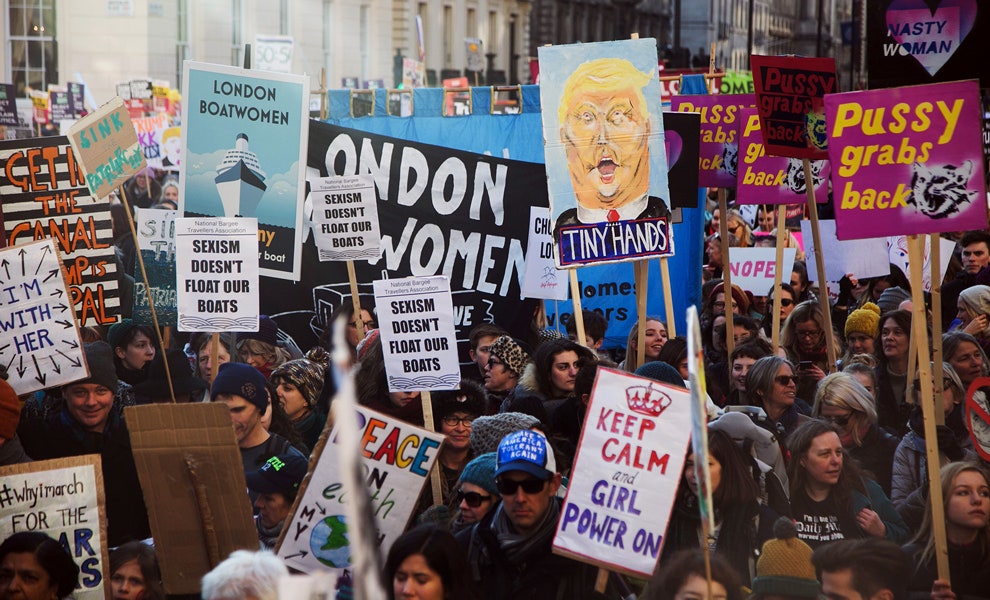 «Женский марш» в Лондоне 2017