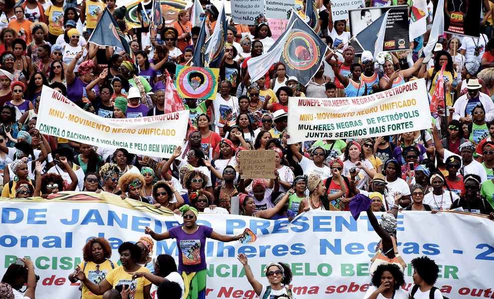 Black Women March в Бразилиа 2015