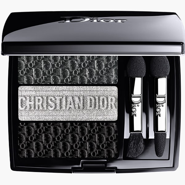 Трехцветные тени с принтом как у сумок Dior Oblique