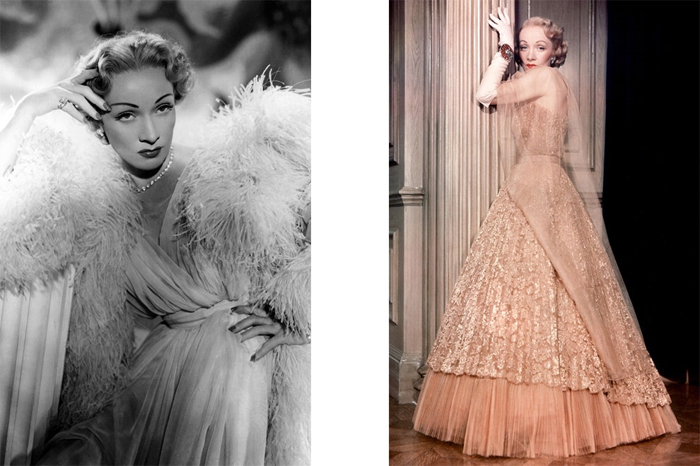 Марлен Дитрих в Dior в фильме «Страх сцены» 1950