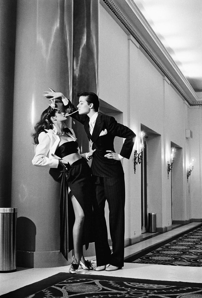 Хельмут Ньютон. Съемка Yves Saint Laurent для французского Vogue Париж 1979