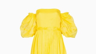Желтый  модный цвет весны 2019 фото платьев