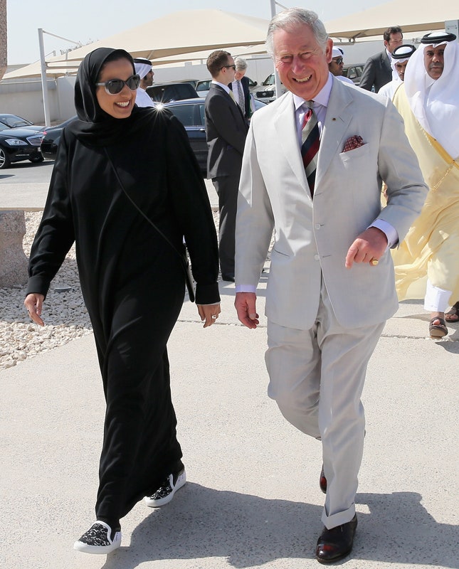 Шейха АльМаясса и принц Чарльз в Дохе 2014