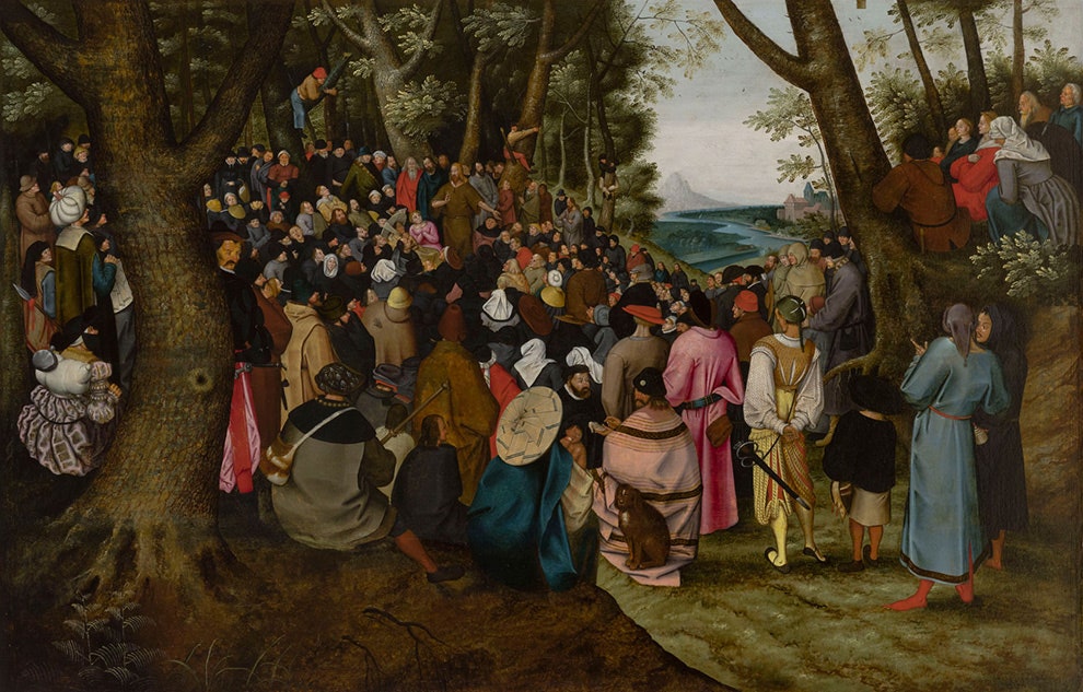 Питер Брейгель Младший. «Проповедь Иоанна Крестителя». Нидерланды 1604