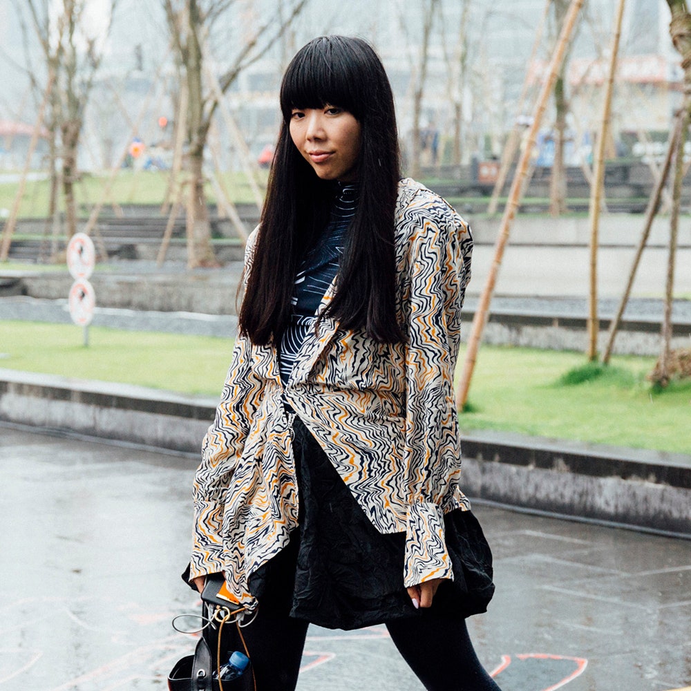 Streetstyle на Неделе моды в Шанхае