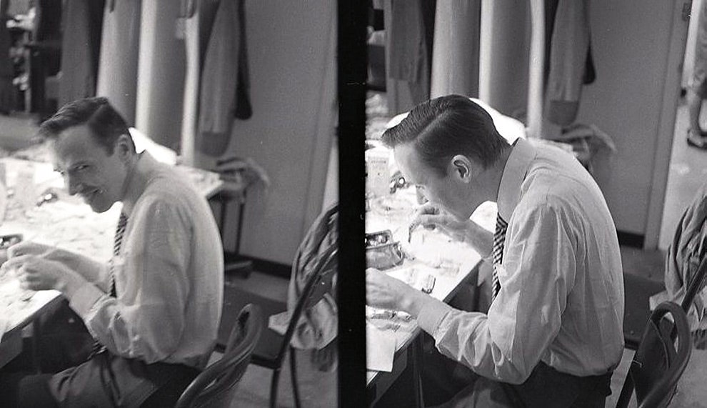 Билл в бутике Chez Ninon НьюЙорк 1960е