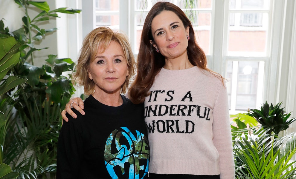 Альберта Ферретти и Ливия Ферт на мероприятии по случаю запуска коллекции Love Me в Лондоне 2019