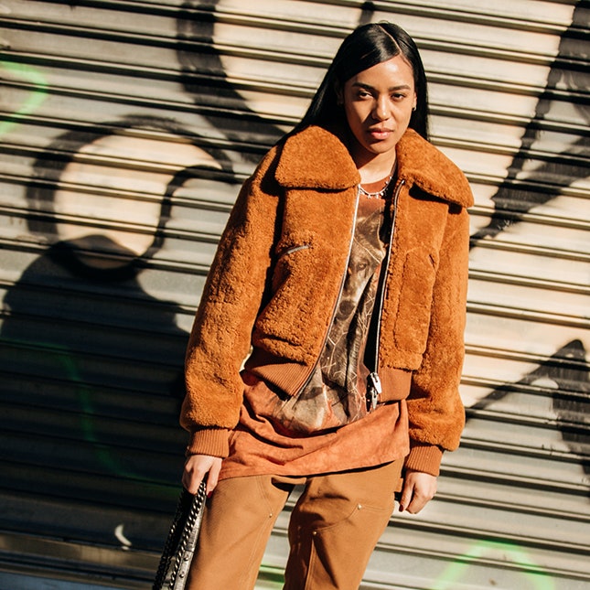 Карамель и шоколад &- streetstyle-тренд Недели моды в Нью-Йорке