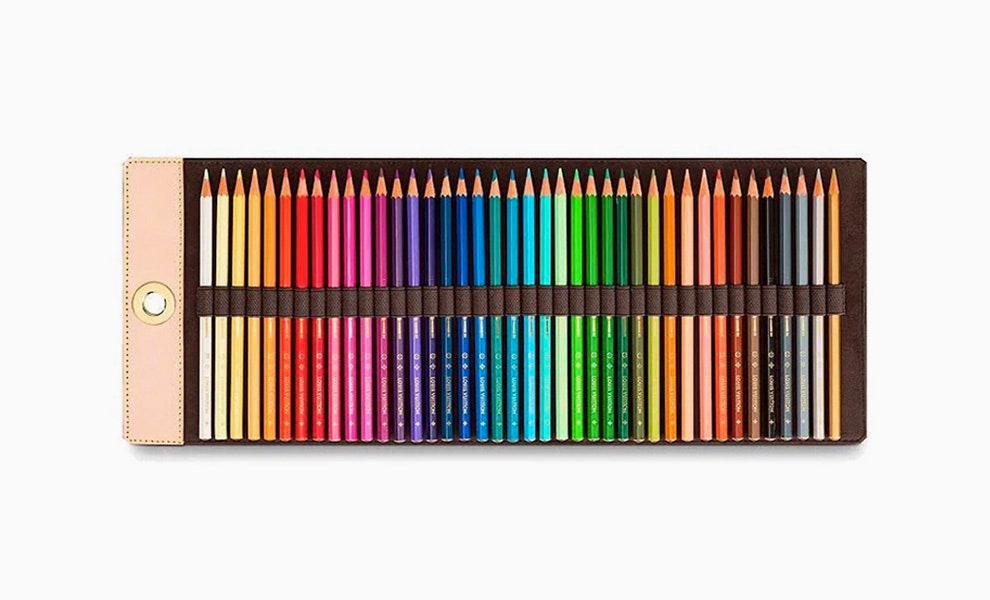 Louis Vuitton цветные карандаши с монограммой  фото набора