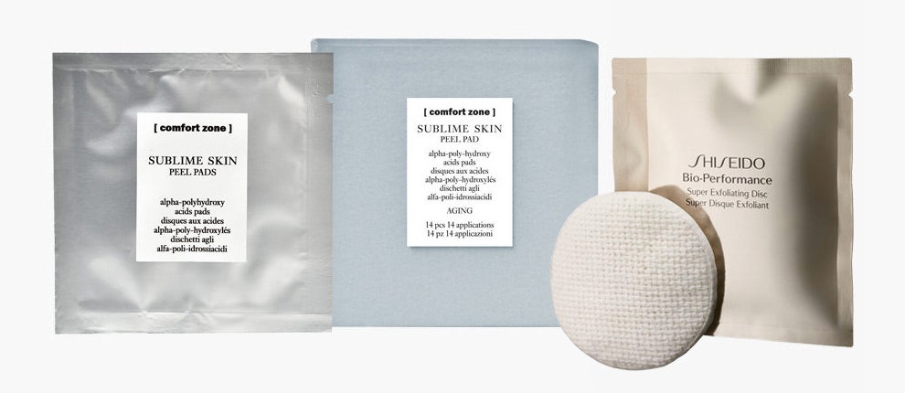Comfort Zone Sublime Skin Peel Pad 5683 рубля comfortzoneshop.ru  Shiseido BioPerformance Super Exfoliating Disk 5440...