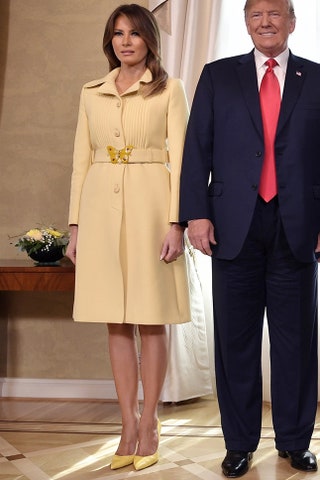 Мелания и Дональд Трамп на саммите в Хельсинки 2018.