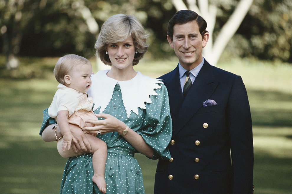 Принц Уильям принцесса Диана и принц Чарльз 1983
