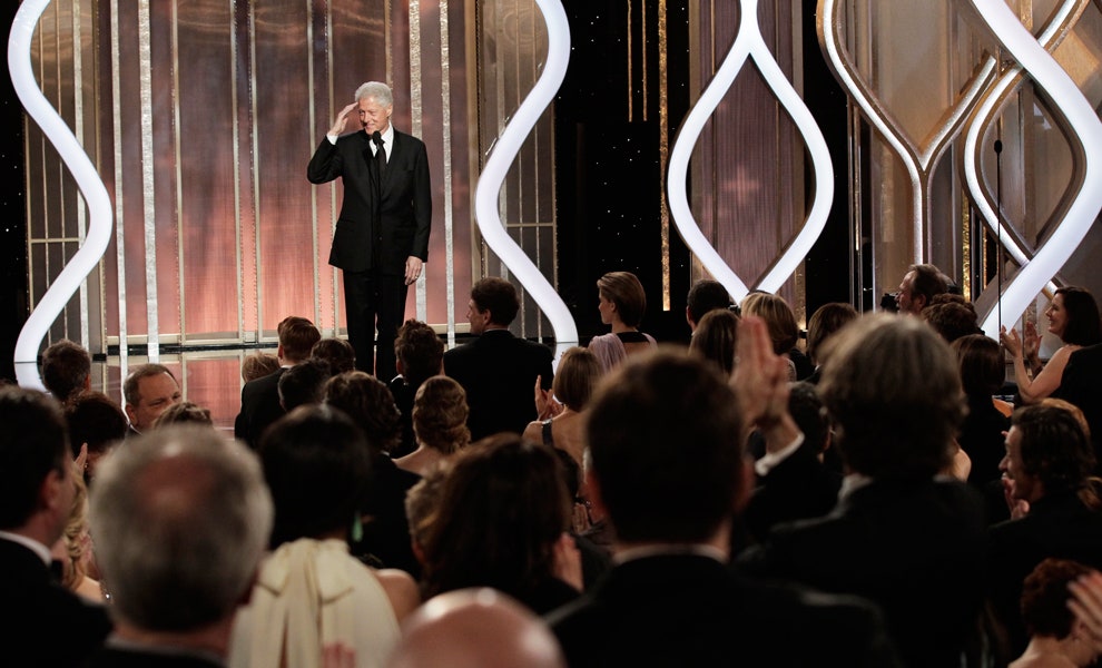 Билл Клинтон на церемонии вручения премии «Золотой глобус» 2013